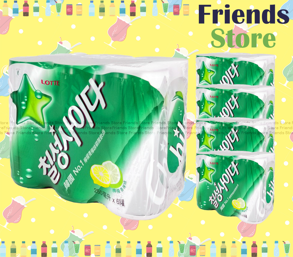 Lotte - [Full case] Korea Chilsung Cider Drink 檸七(250ml X 6 X 5)