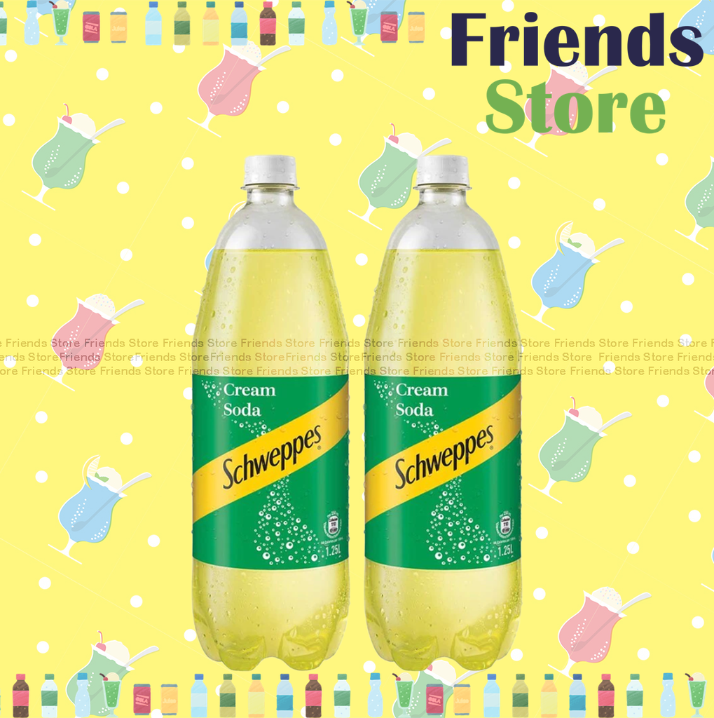 Schweppes - 家庭大支裝 ครีมโซดา (1.25L X 2)