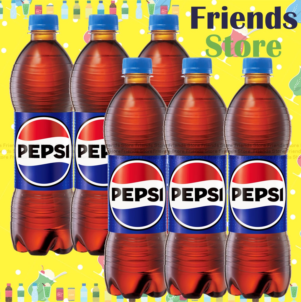 [400398F] ペプシ - ボトル入りコーラソーダ飲料（500ml×6）