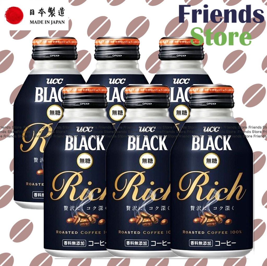 UCC - Black Coffee - RICH Deep & Rich (275ml x 6)  (Parallel Imported Goods)