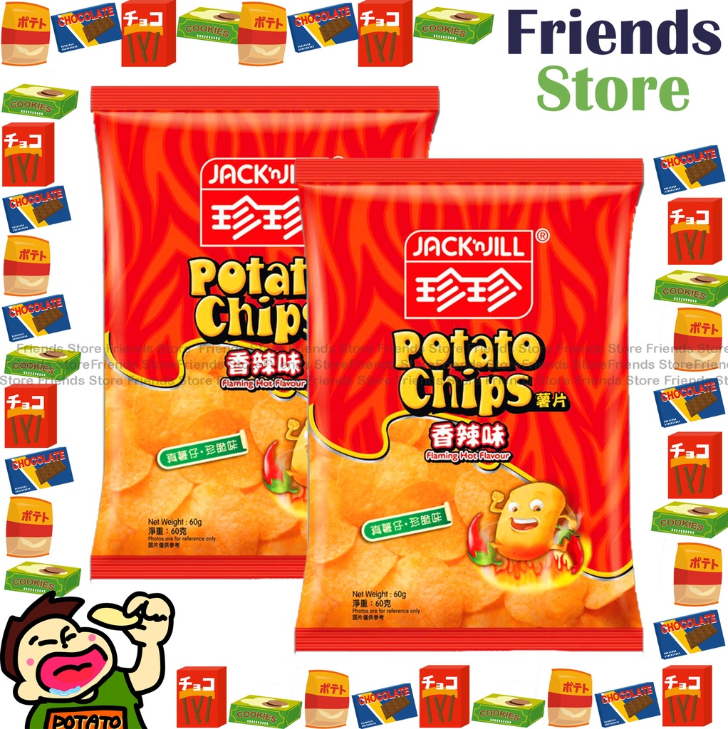 [4007702A] Jack’n Jill - Potato Chips Flaming Hot Flavour (55g X 2)
