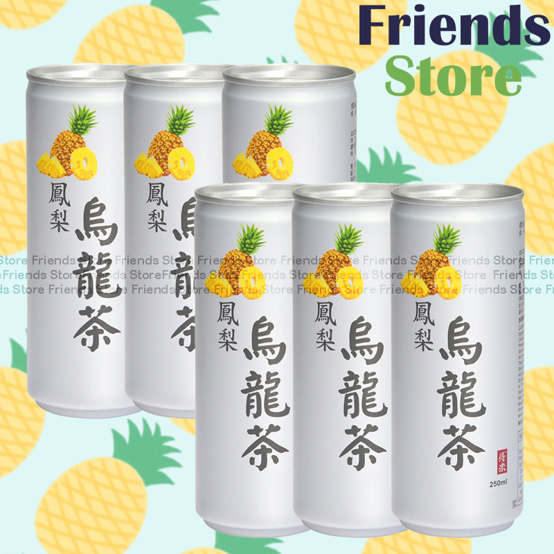 得米 - 罐裝-菠蘿烏龍茶 鳯梨烏龍茶  飲品(250毫升 X 6)