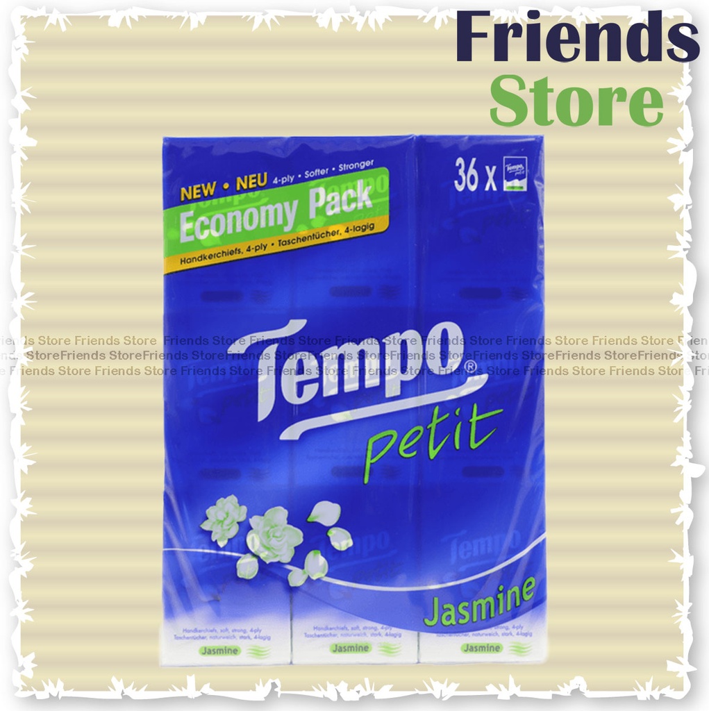 Tempo - 得寶 迷你紙手巾 茉莉花味 (7片 X 36包) (包裝隨機發放)
