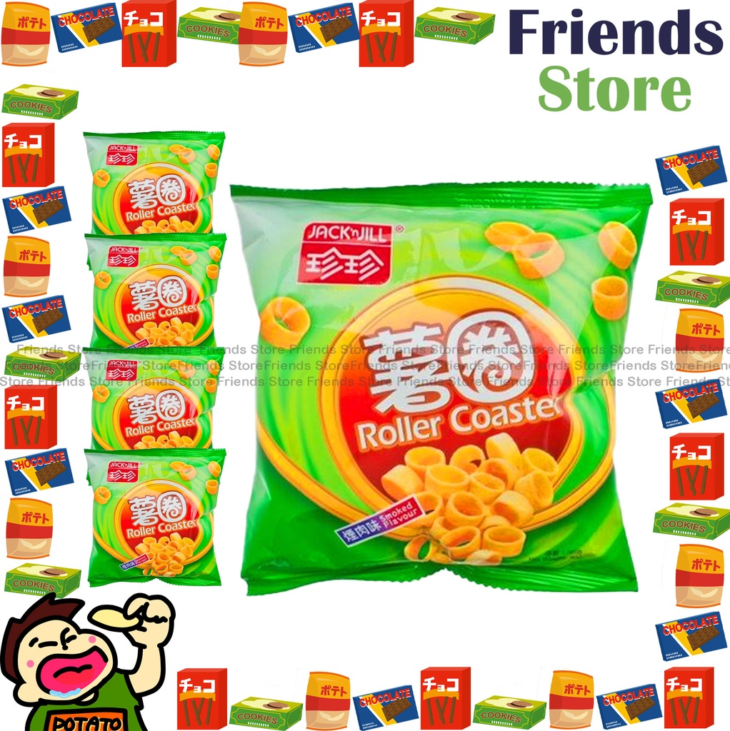 [4007701] แจ็ค แอนด์ จิลล์ - โรลเลอร์ โคสเตอร์ - รสรมควัน (30 กรัม x 5)