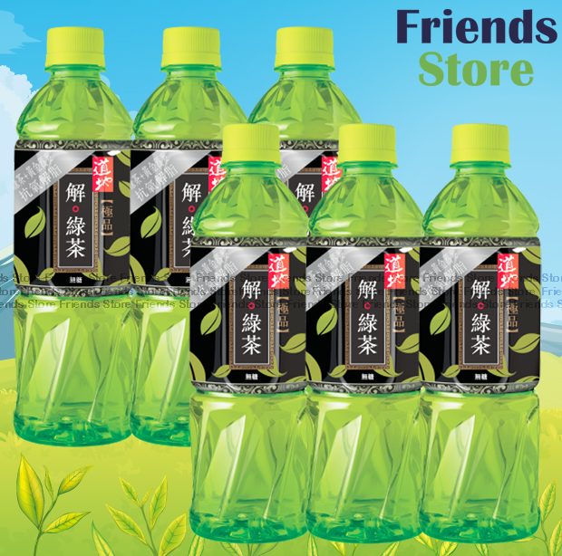 タオティー ボトル入りソリューション。緑茶飲料（500ml x 6）新旧パッケージがランダムに配布されます