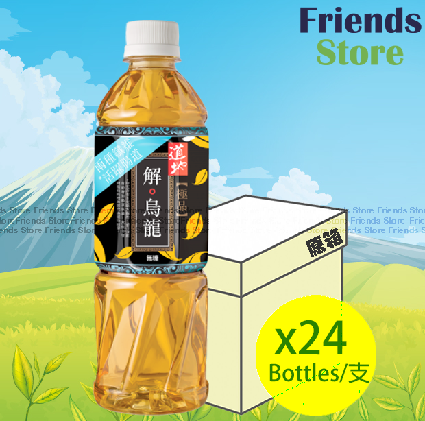 [4002601A] 道地 - [原箱] 樽裝  纖 。解烏龍茶飲品 (500毫升 X 24)   新舊包裝隨機發放