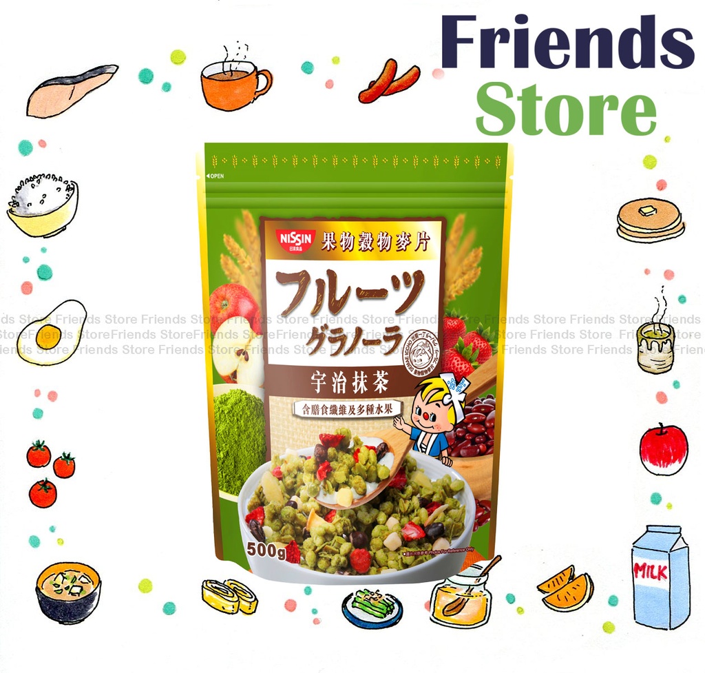 [4007633E3] 日清 - [香港行貨] 果物穀物麥片 宇治抹茶味 (500克)