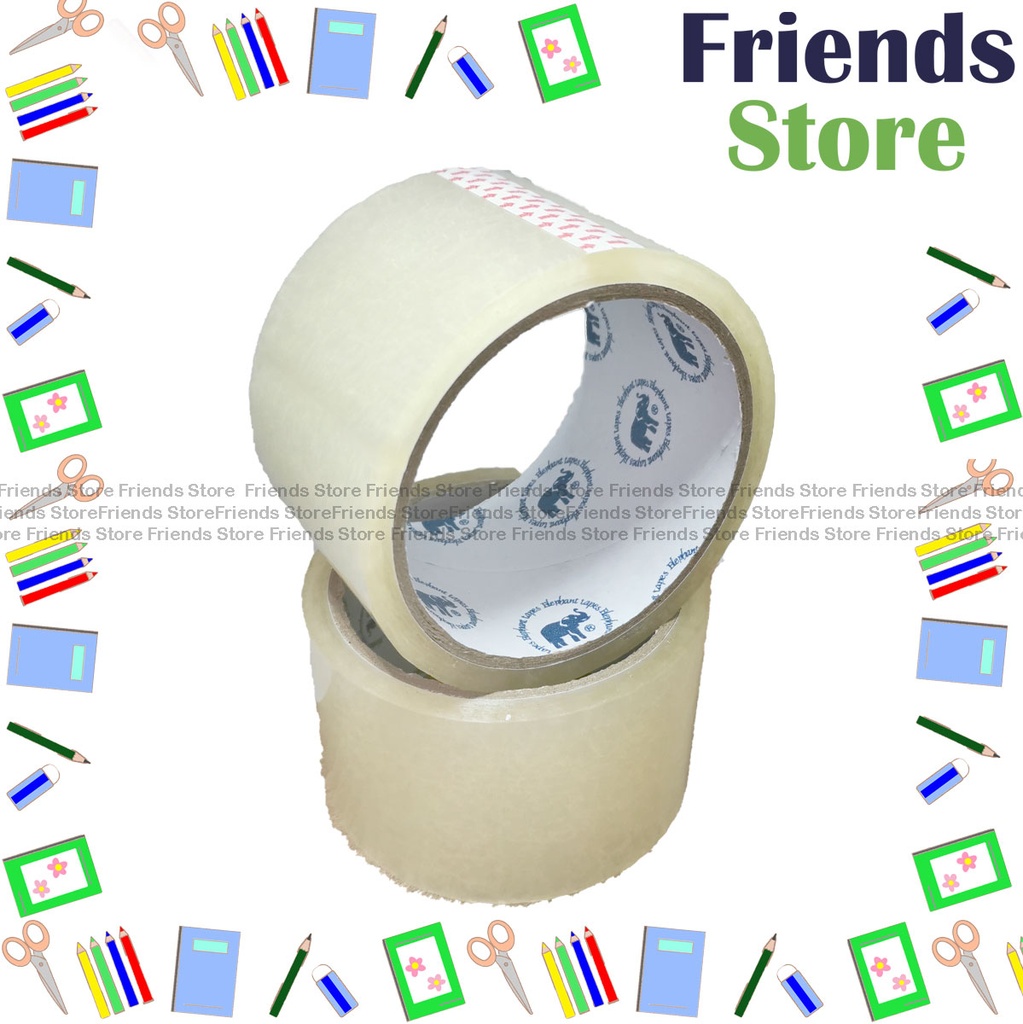 [110361A] Elephant - 藍象 Sealing / Packing Tape (2.5"/60mm X 36m) X 2 rolls