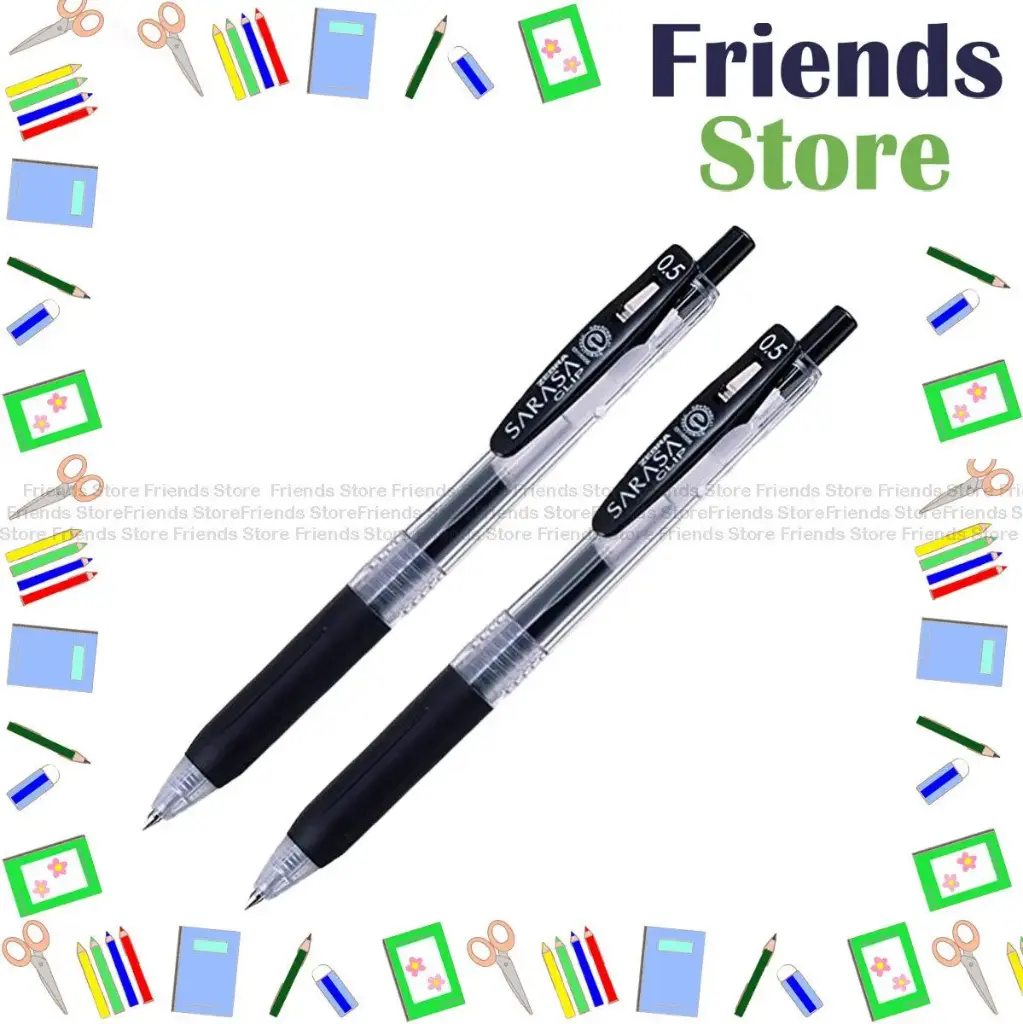Zebra 斑馬牌 - Sarasa 0.5mm 按掣啫喱筆 (JJ15-BK) 黑色