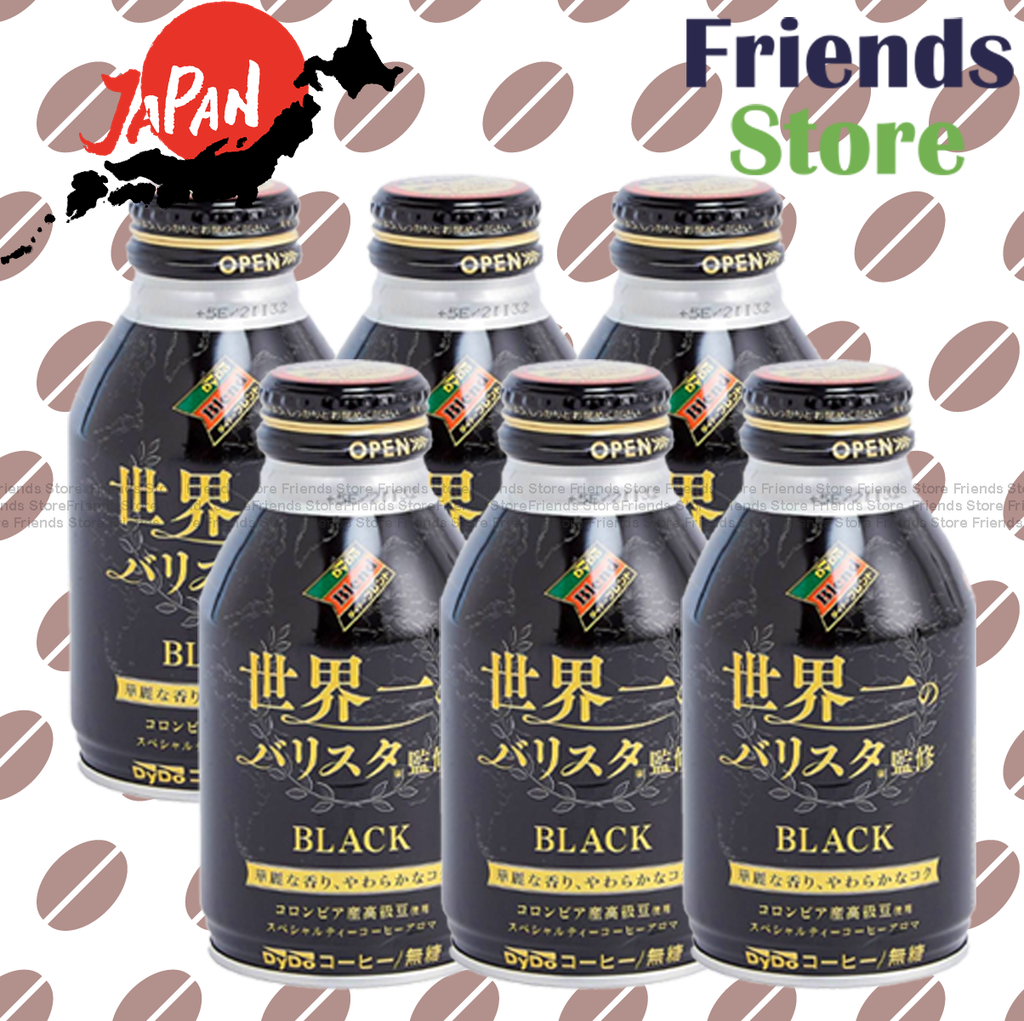 DyDo - Black Coffee 世界一黑咖啡 (260g X 6)  (Parallel Imported Goods)