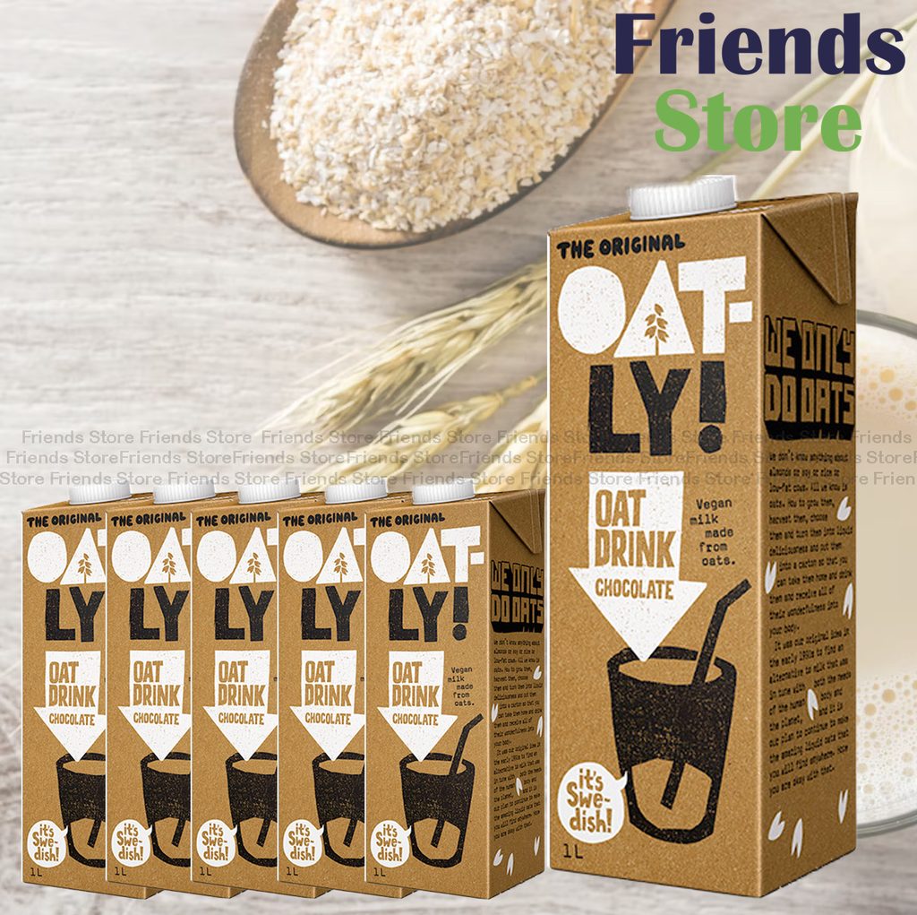 OATLY! - [原箱] 大支裝  朱古力燕麥奶 (1升 X 6) #香港行貨