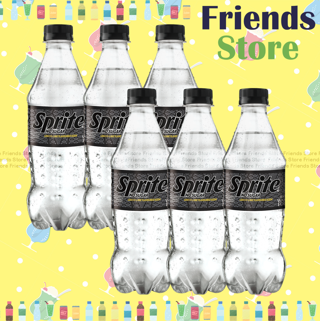 雪碧 - 膠樽裝 (無糖) 檸檬青檸味 汽水 (500毫升 X 6) #Sprite