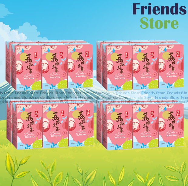 タオティー 【オリジナルボックス】紙包装 ライチ紅茶ドリンク (250ml×6×4)