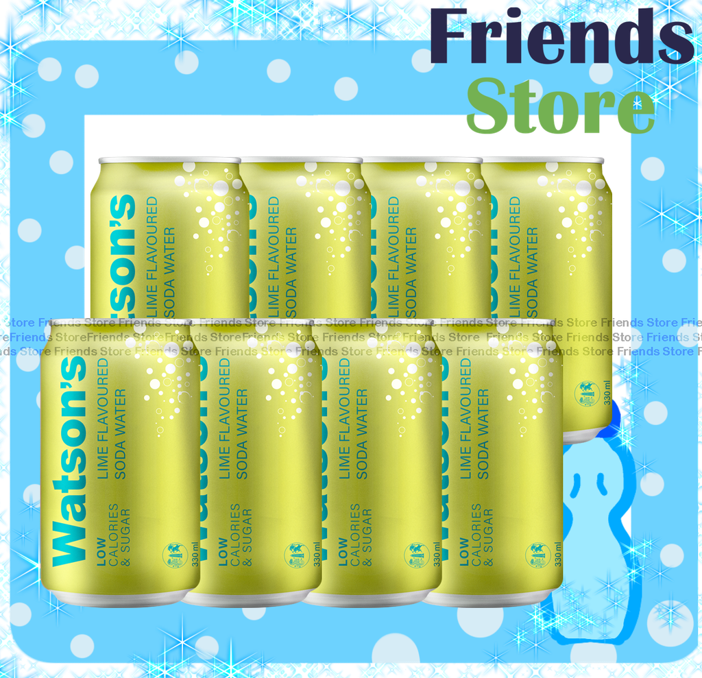 watsons - canned lime flavoured 青檸味 soda water (330ml X 8) random packing