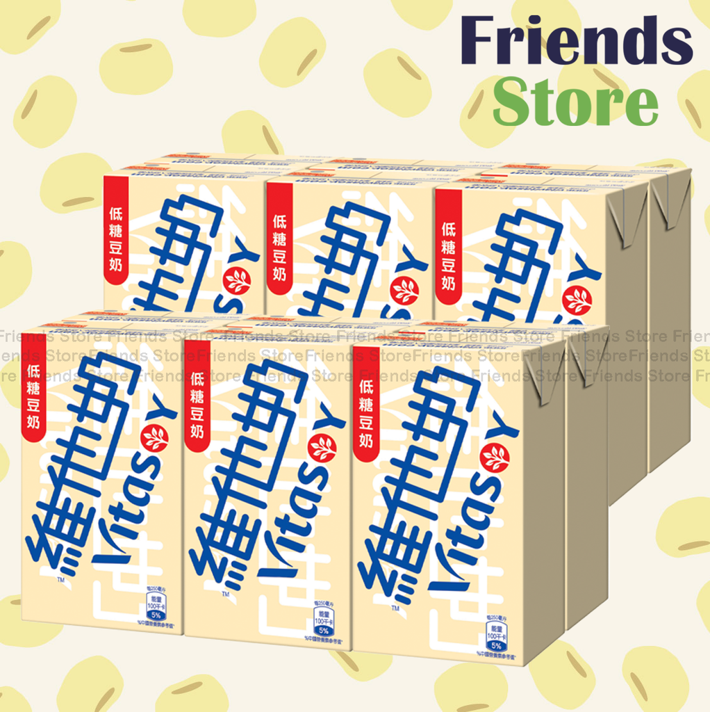 維他奶 - 紙包裝-低糖豆奶 (250毫升X 6 X 2)