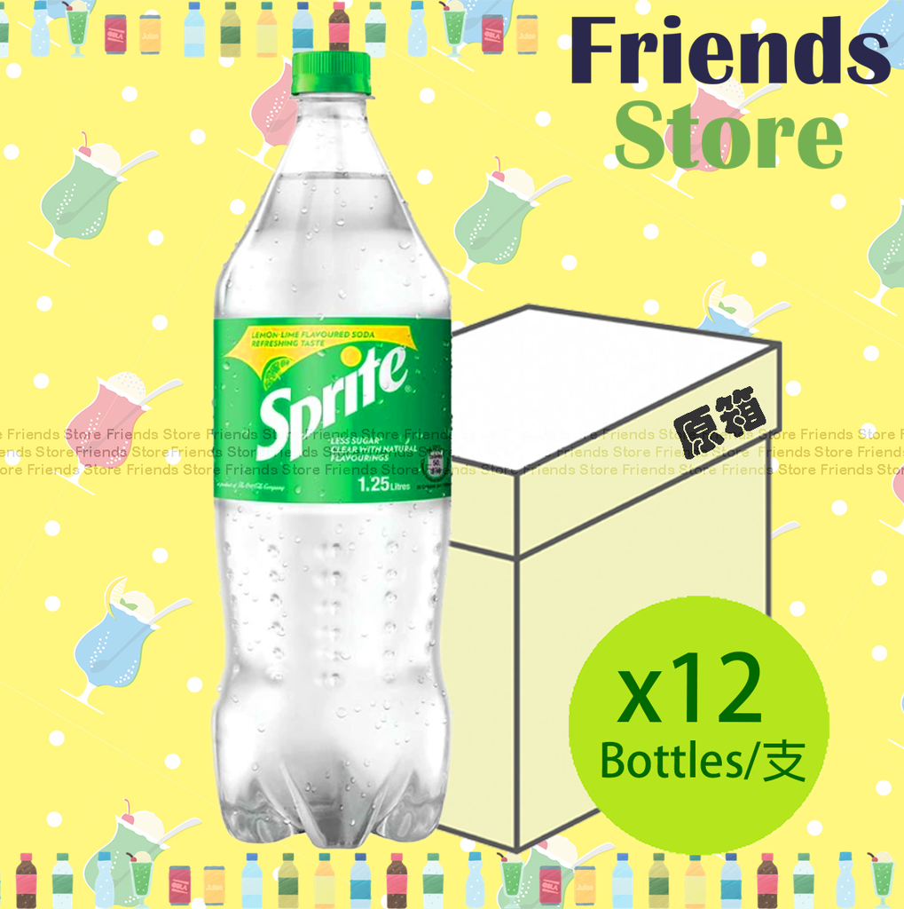 [400287_F] 雪碧 - [原箱] (家庭大支裝) 檸檬青檸味汽水 (1.25升 X 12) #Sprite
