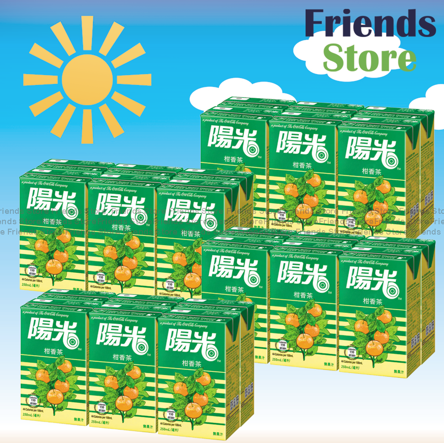 [4003026F] 陽光 - [原箱]紙包裝- 柑香茶 (柑味)  (250毫升 X 6 X 4)