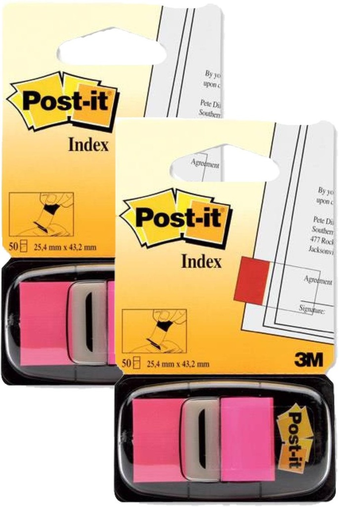 3M ポスト・イット フラッグ 蛍光ピンク（2冊）