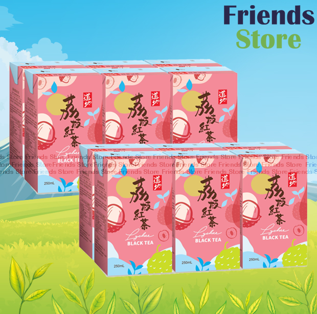 道地 - 紙包裝 荔枝紅茶飲品 (250毫升 X 6 X 2)