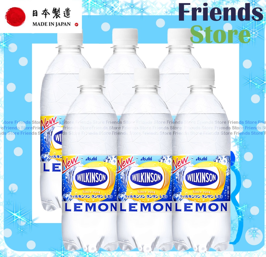 Asahi - Wilkinson Tansan Bottled Soda Water Lemon Flavour檸檬(500ml X 6)