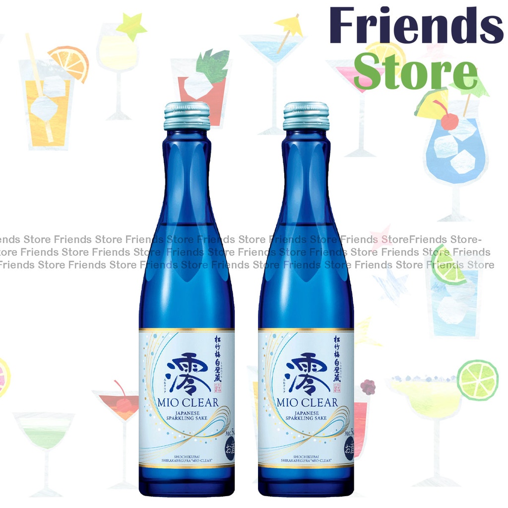 [40105] 宝 - 日本 宝酒造 焼酎梅白壁「澪」 CLEAR スパークリング日本酒 (白) ドリンク (300ml x 2)