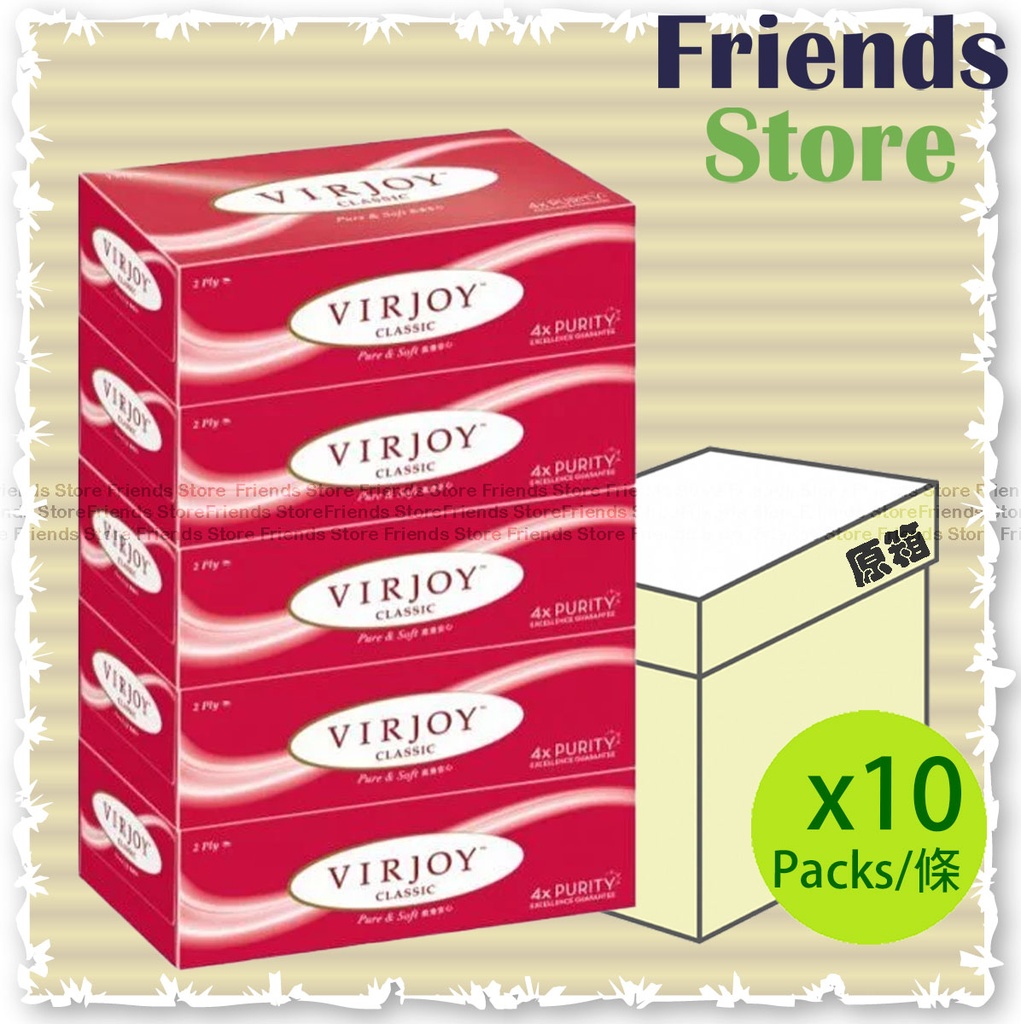 [130210F] VIRJOY - [Full Case] Super Soft Boxed Facial Tissue (5 boxes X 10)