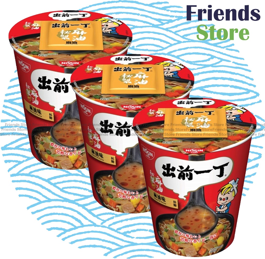日清 - 出前一丁 杯麵 麻油味 (70克 X 3)
