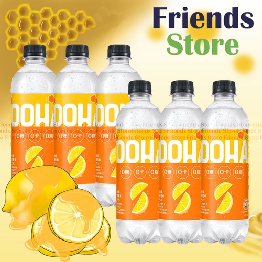 [4004757TA] OOHA - (膠樽裝) Lemon & Honey Flavoured Sparkling   (500ml X 6)