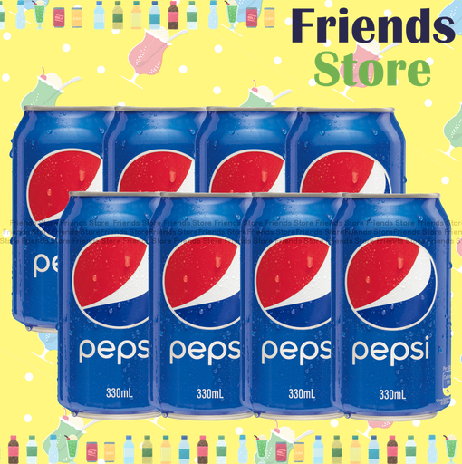 [400398A] Pepsi - Soft Drink （藍罐）(330ml X 8)