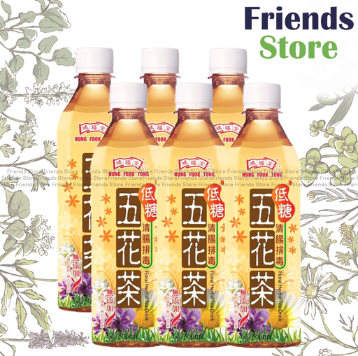 [400160D] 鴻福堂 - 五花茶 (500毫升 X 6)最佳飲用日期：2025年10月或之後