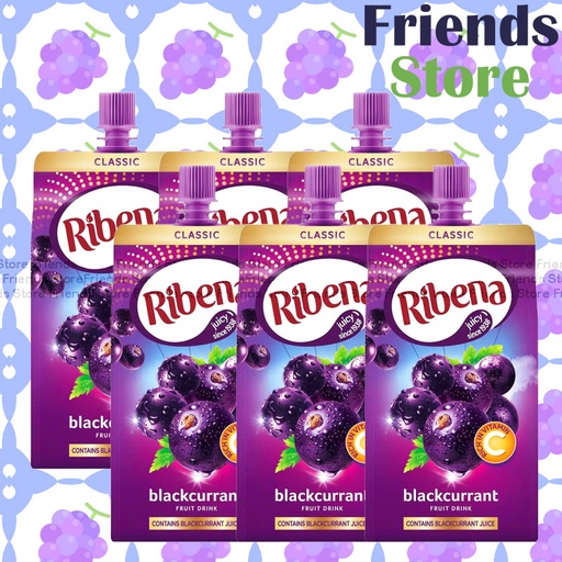 [4000144] Ribena - Blackcurrant Fruit Drink (300ml X 6)