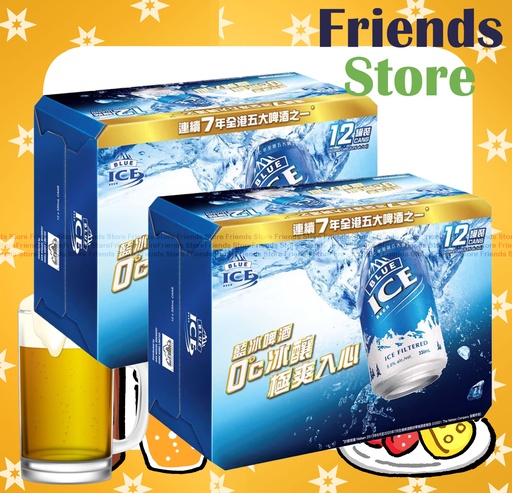 [400141] BLUE ICE - [Full Case ] Canned beer (330ml X 24) ICE