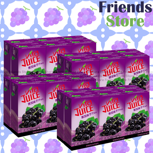 [400102F1] Vita - [Full Case] 紙包裝-Blackcurrant Juice (250ml x 6 x 4)