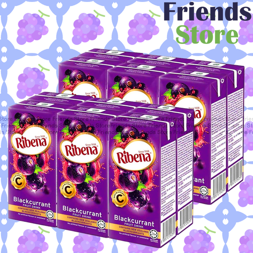 [4000144B] Ribena - Boxed Blackcurrant Fruit Drink (200ml X 6 X 2)BBD:on/after 1 AUG 2025