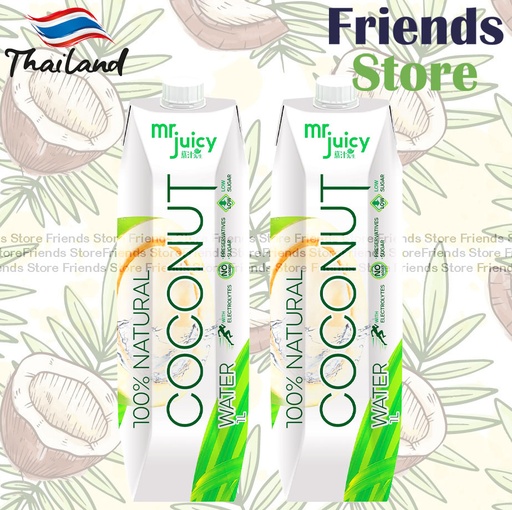 [4004753] Mr. Juicy - 100% Coconut Water (1L x 2)