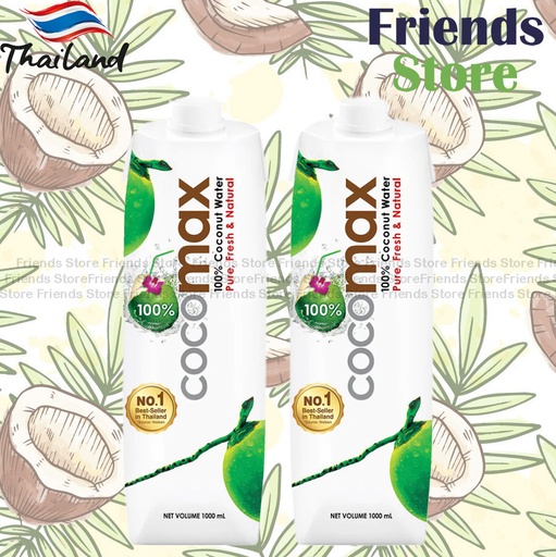[4MC302] Cocomax - Thailand 100% Coconut Water 家庭裝 (1L X 2)
