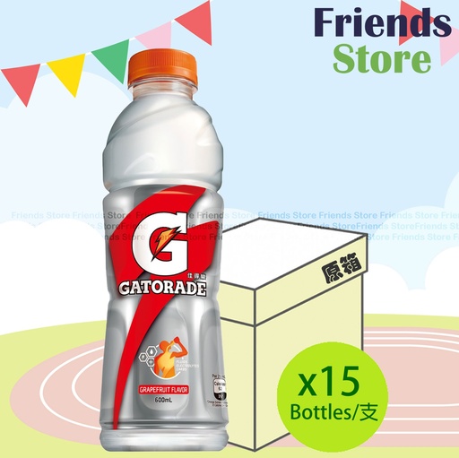 [4007584F] Gatorade - [Full Case] Gatorade Sports Drink Grapefruit Flavour (600ml X 15)