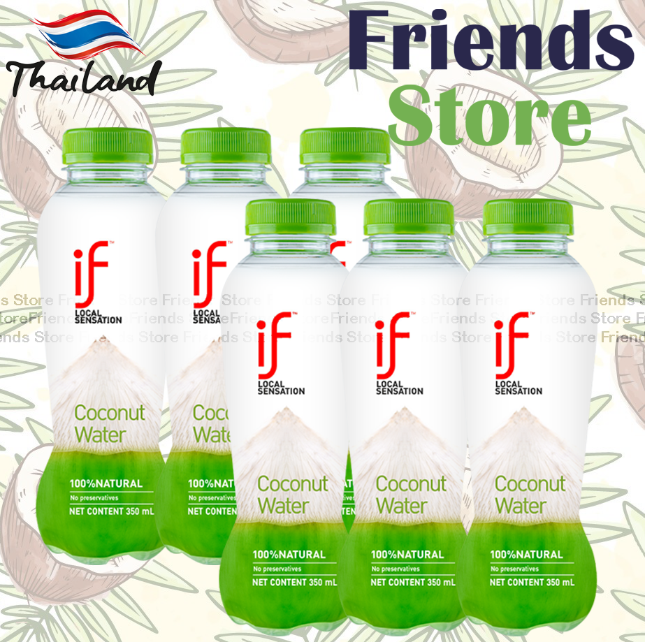 iF|泰國 100% 椰青水 飲品 (350毫升 x6)新舊包裝隨機發放|飲品|Friends Store 一站式食品生活用品網店