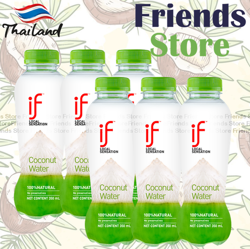 [4007594] iF - Thai 100% Coconut Water (350ml X 6)Old / New packing random distribution