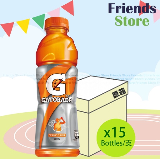 [4007583F] Gatorade - [Full Case] Gatorade Sports Drink Orange Flavour (600ml X 15)