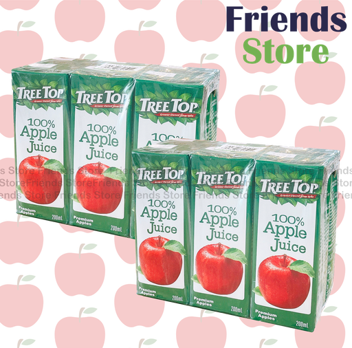 [4004431B1] TreeTop - Paper-packed 100% Apple Juice (200ml X 6 X 2)