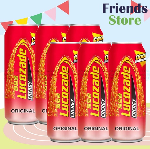 [4004481A] Lucozade - Energy Drinks - Original Flavour (325ml X 6)