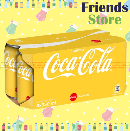 [400288] 可口可樂 - 檸檬味可樂汽水 (330毫升 X 8) #Coke #Coca-Cola