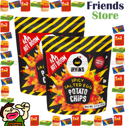 [4004434F] IRVINS - Singapore HB Spicy Salted Egg Potato Chips (95g X 2)  辣味鹹蛋薯片 (小包裝)