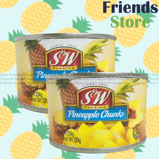 [4004422B] S&W - Pineapple Chunks (234g X 2)