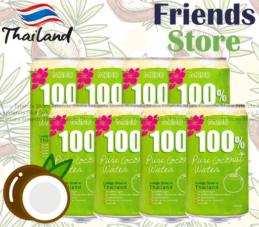 [4000416A] Meko - 罐裝 100% Pure coconut water (綠) (310mlX 8)