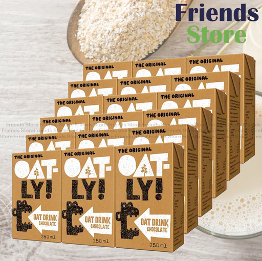 [4000767] OATLY! - [原箱] 細盒裝 朱古力燕麥奶 (250毫升 X 18) #香港行貨 最佳飲用日期：2025年10月