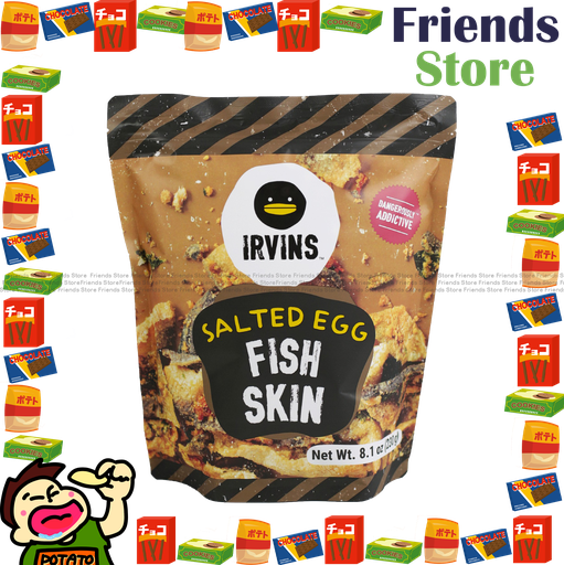 [4004434D] アーヴィンズ - シンガポール産塩卵魚皮スナック（ビッグパック）（210g×1）