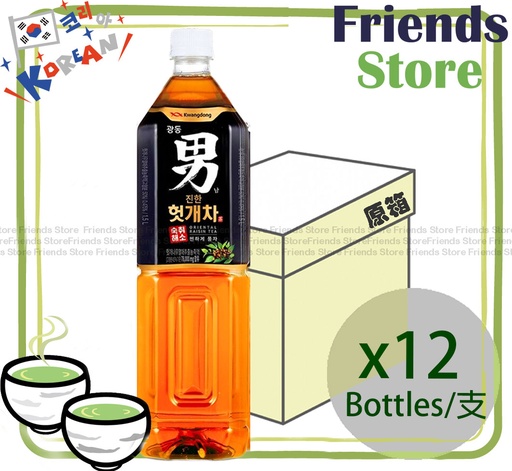 [400049BF] Kwangdong - [Full case](大支裝)韓國KDP男茶 ORIENTAL RAISIN TEA (1500ml X 12)