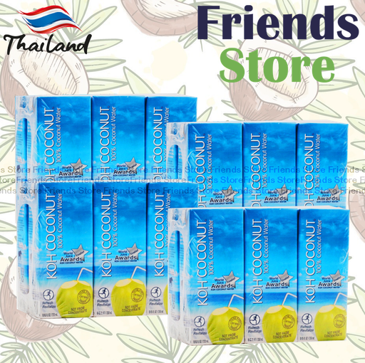 [4004436E] KOH COCONUT - [Full Case]  紙包裝 Coconut Water (250ml X 6 X 4)